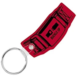 Safety Belt Soft Keychain - Opaque