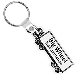 Semi-Truck Soft Keychain - Opaque