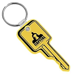 Square Head Key Soft Keychain - Opaque