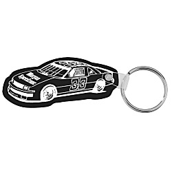 Race Car Soft Keychain - Opaque