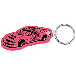 Race Car Soft Keychain - Translucent