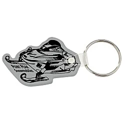 Snowmobile Soft Keychain - Opaque
