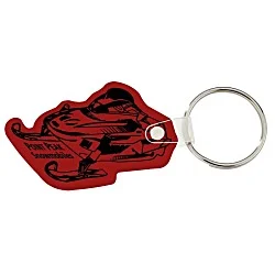 Snowmobile Soft Keychain - Opaque
