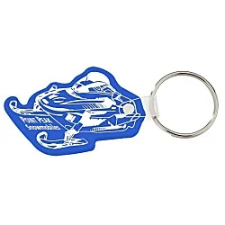 Snowmobile Soft Keychain - Opaque