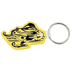 Snowmobile Soft Keychain - Opaque