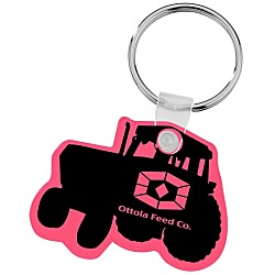 Tractor Soft Keychain - Translucent