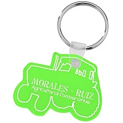 Tractor Soft Keychain - Translucent