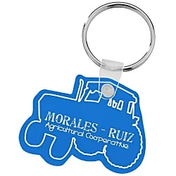 Tractor Soft Keychain - Translucent
