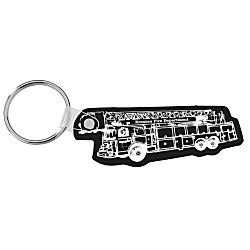 Fire Truck Soft Keychain - Opaque