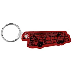 Fire Truck Soft Keychain - Opaque