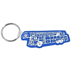 Fire Truck Soft Keychain - Opaque