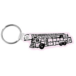 Fire Truck Soft Keychain - Opaque