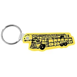 Fire Truck Soft Keychain - Opaque