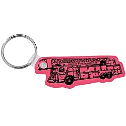 Fire Truck Soft Keychain - Translucent