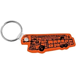 Fire Truck Soft Keychain - Translucent