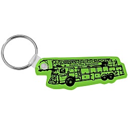 Fire Truck Soft Keychain - Translucent