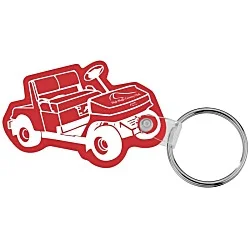 Golf Cart Soft Keychain - Translucent
