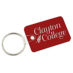 Small Rectangle with Round Corners Soft Keychain - Opaque