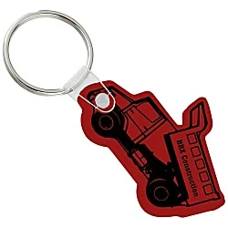 Dump Truck Soft Keychain - Opaque