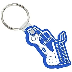 Dump Truck Soft Keychain - Opaque
