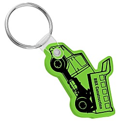 Dump Truck Soft Keychain - Translucent