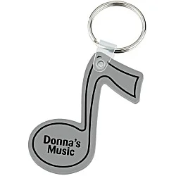 Music Note Soft Keychain - Opaque