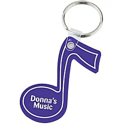 Music Note Soft Keychain - Opaque