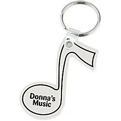 Music Note Soft Keychain - Opaque