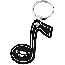 Music Note Soft Keychain - Opaque