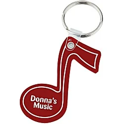 Music Note Soft Keychain - Opaque