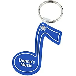 Music Note Soft Keychain - Opaque