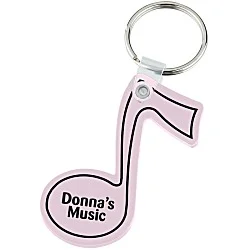 Music Note Soft Keychain - Opaque