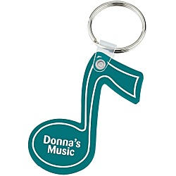 Music Note Soft Keychain - Opaque