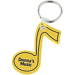 Music Note Soft Keychain - Opaque