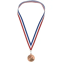 2" Econo Medal with Ribbon - Round