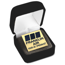 Classic Die Cast Lapel Pin - Square - Gift Box