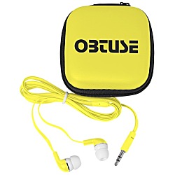 Color Top Case with Colorful Ear Buds