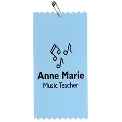 4" x 2" Pinked Ribbon - Pin Attachment