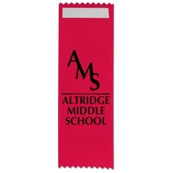 6" x 2" Pinked Ribbon - Front Tape