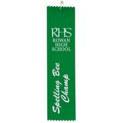 8" x 2" Pinked Ribbon - Pin Attachment