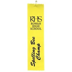 8" x 2" Pinked Ribbon - Pin Attachment