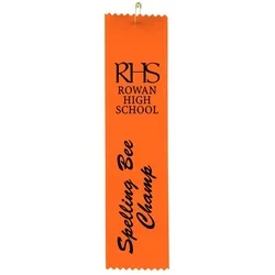 8" x 2" Pinked Ribbon - Pin Attachment