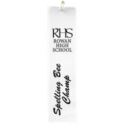 8" x 2" Pinked Ribbon - Pin Attachment