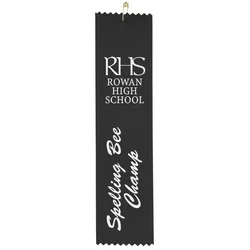 8" x 2" Pinked Ribbon - Pin Attachment