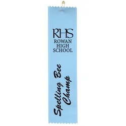 8" x 2" Pinked Ribbon - Pin Attachment