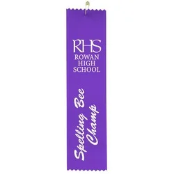 8" x 2" Pinked Ribbon - Pin Attachment