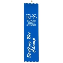 8" x 2" Pinked Ribbon - Pin Attachment