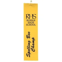 8" x 2" Pinked Ribbon - Pin Attachment