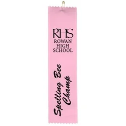 8" x 2" Pinked Ribbon - Pin Attachment