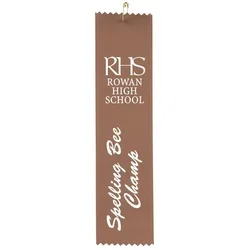 8" x 2" Pinked Ribbon - Pin Attachment